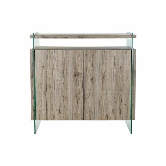 Dressoir DKD Home Decor Natuurlijk MDF Gehard glas (120 x 44 x 120 cm) 5