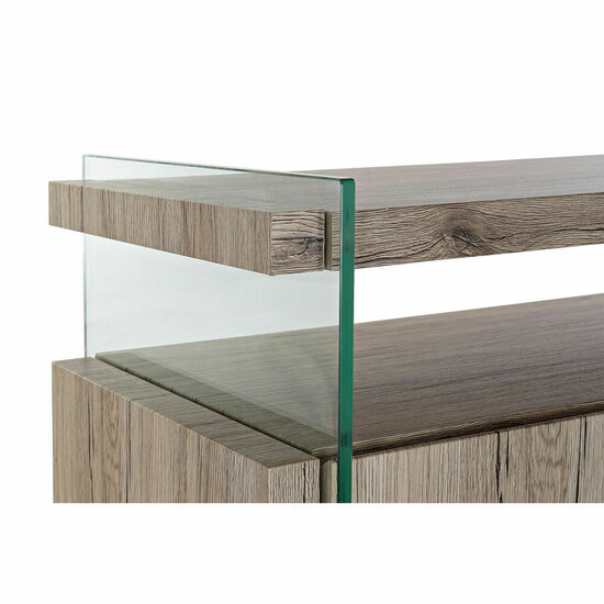 Dressoir DKD Home Decor Natuurlijk MDF Gehard glas (120 x 44 x 120 cm) 8