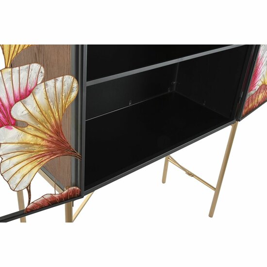 Dressoir DKD Home Decor 85 x 35 x 155 cm Kristal Zwart Roze Gouden Metaal Geel 5