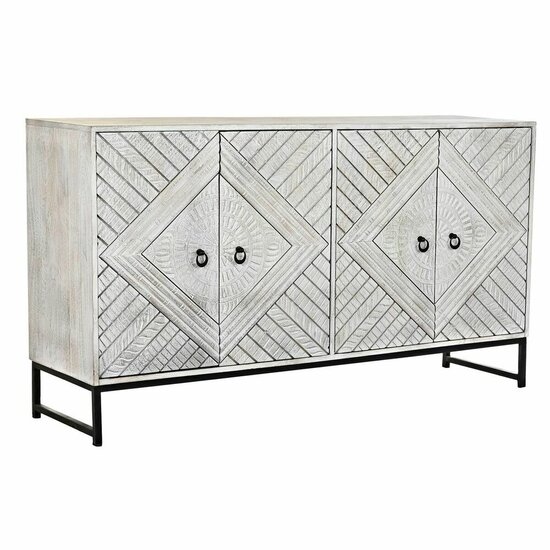 Dressoir DKD Home Decor Wit Metaal Mangohout 155 x 40 x 85 cm 1