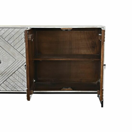 Dressoir DKD Home Decor Wit Metaal Mangohout 155 x 40 x 85 cm 3