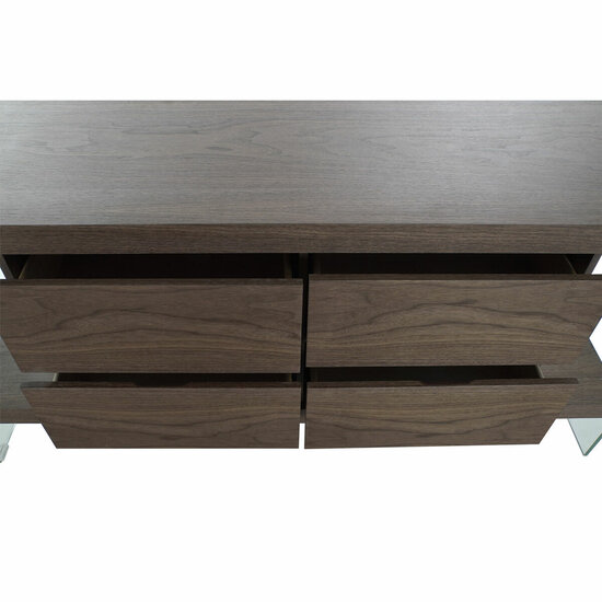 Dressoir DKD Home Decor Kristal Bruin Transparant Walnoot 160 x 45 x 80 cm Hout MDF 3