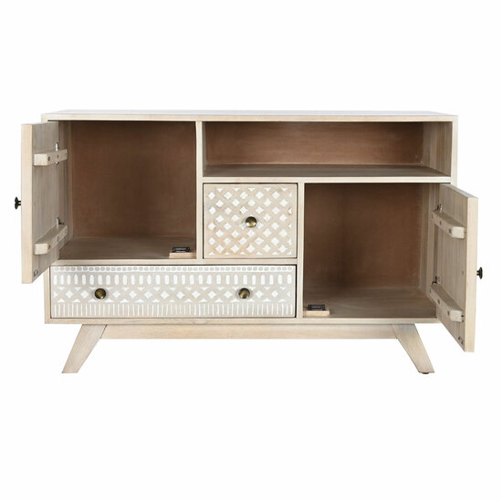 Dressoir DKD Home Decor Wit Natuurlijk Mangohout 115 x 42 x 75 cm 4