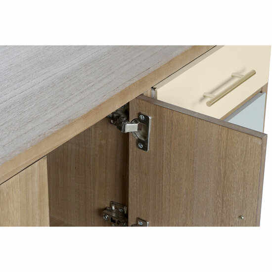 Tv-meubel DKD Home Decor Grijs Cr&egrave;me Metaal Paulownia hout (90 x 34 x 66.5 cm) 3