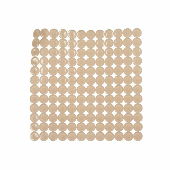 Antislipmat voor in de douche Beige PVC 54 x 54 x 1 cm (6 Stuks) 2