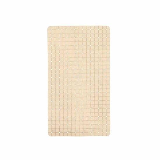 Antislipmat voor in de douche Ruiten Beige PVC 67,7 x 38,5 x 0,7 cm (6 Stuks) 2