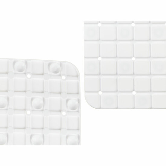 Antislipmat voor in de douche Ruiten Wit PVC 50,3 x 50,3 x 0,7 cm (6 Stuks) 3