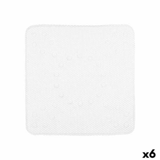 Antislipmat voor in de douche Wit PVC 53 x 52,5 x 1 cm (6 Stuks) 1