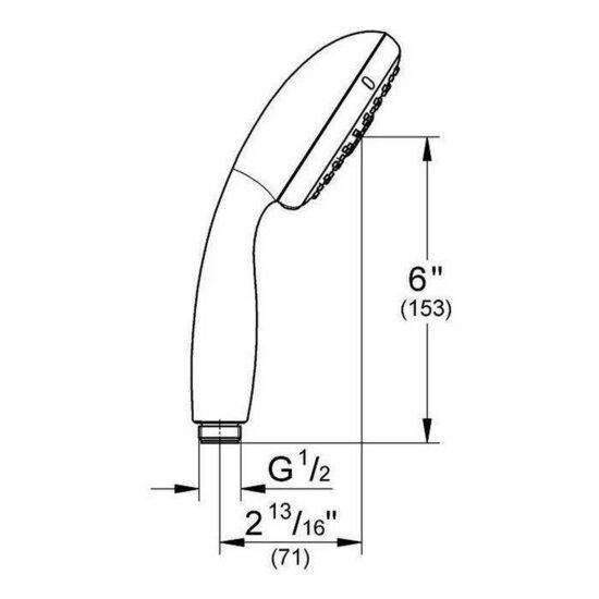 Douchekop Grohe Tempesta 100 Verchroomd 3