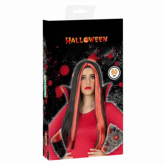 Halloween pruik Rood 2