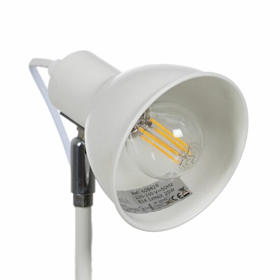 Bureaulamp Wit Ijzer 25 W 220-240 V 15 x 14,5 x 36,5 cm 7