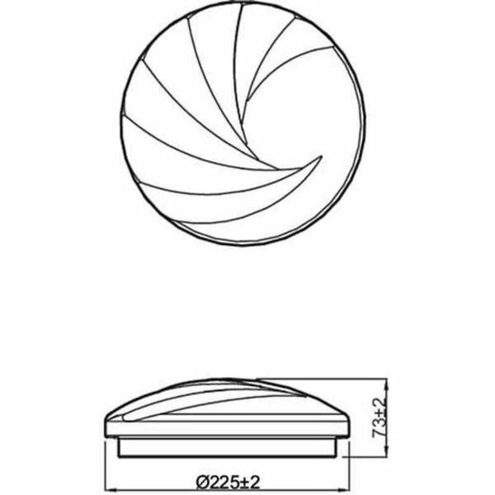 Plafondlamp Philips Shell &Oslash; 25 cm Wit 10 W Metaal/Plastic (4000 K) 2