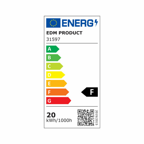 Plafondlamp EDM Aluminium 20 W (6400 K) 4