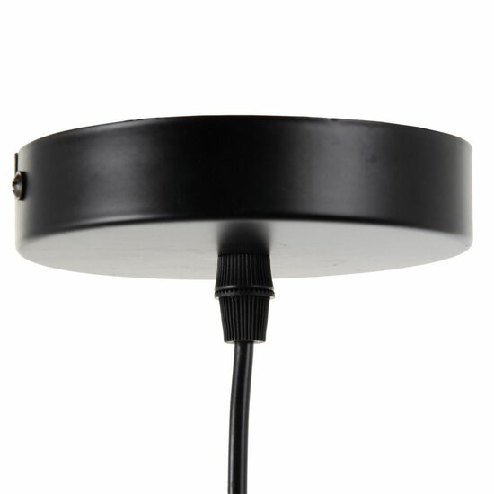 Plafondlamp Zwart Metaal &Oslash; 15 cm 2