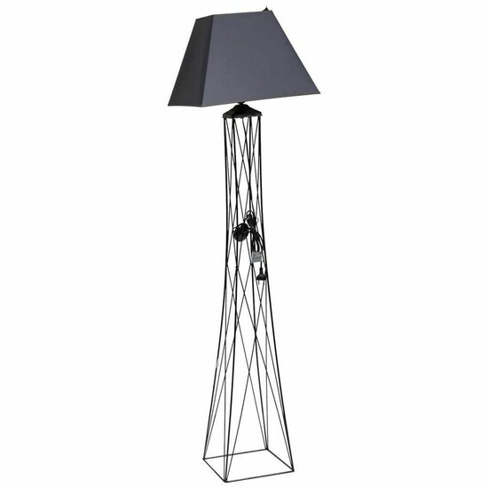 Vloerlamp Alexandra House Living Zwart Grijs 42 x 160 x 42 cm 1