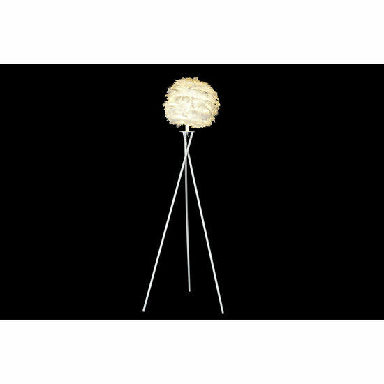 Vloerlamp DKD Home Decor Metaal Wit Veer (40 x 40 x 150 cm) 3