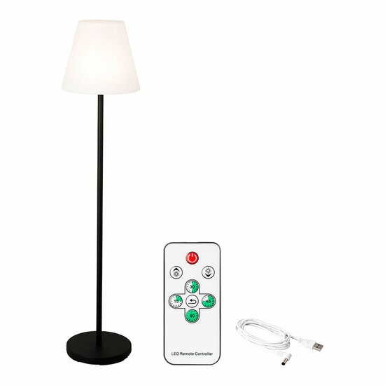 Vloerlamp Lumineo 894459 Zwart 150 cm Herlaadbaar 1