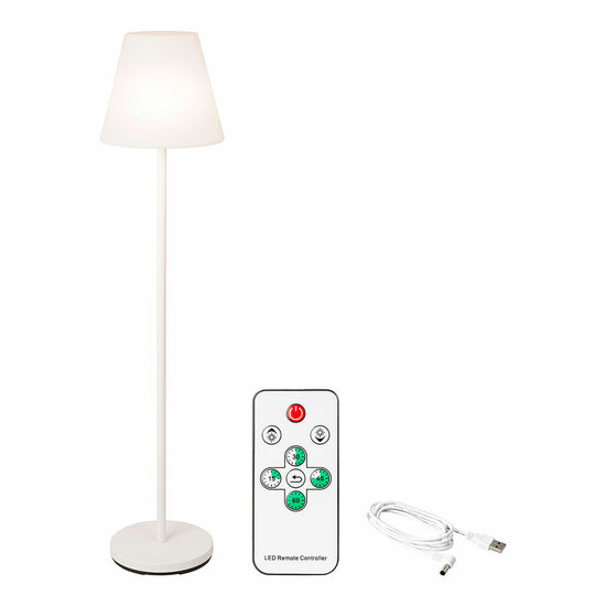 Vloerlamp Lumineo 894460 Wit 150 cm Herlaadbaar 1