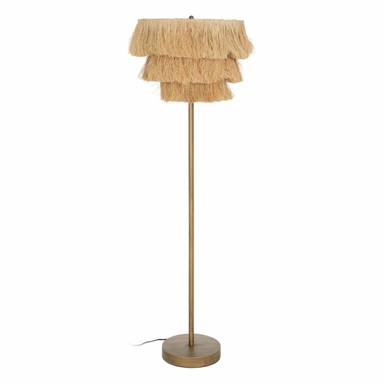 Vloerlamp Beige Natuurlijk Metaal 48,5 x 48,5 x 162 cm 1