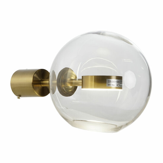 Muurlamp DKD Home Decor Kristal Gouden Metaal Modern 20 x 25 x 20 cm 1