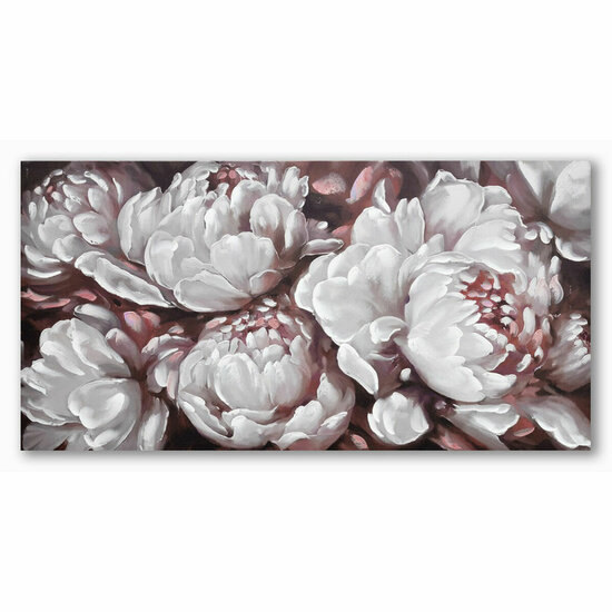 Schilderij DKD Home Decor 120 x 3 x 60 cm Blommor Romantiek (2 Stuks) 2