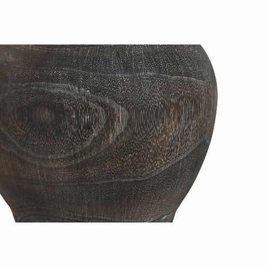 Vaas Home ESPRIT Donker grijs Paulownia hout Koloniaal Verouderde afwerking 16 x 16 x 24 cm 3