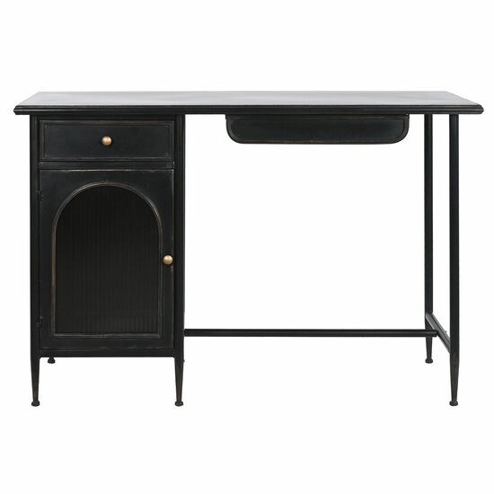 Bureau DKD Home Decor Zwart Metaal Kristal 120 x 50 x 80 cm 3