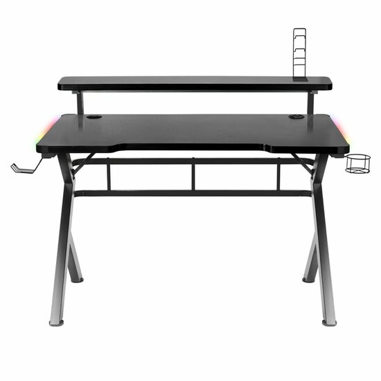 Bureau Gaming Huzaro HZ-Hero 5.0 RGB Zwart Staal Koolstofvezel 116 x 69,5 x 59 cm 5