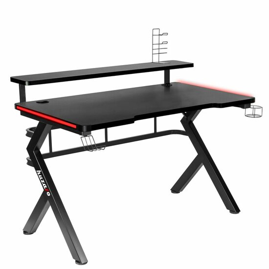 Bureau Gaming Huzaro HZ-Hero 5.0 RGB Zwart Staal Koolstofvezel 116 x 69,5 x 59 cm 7