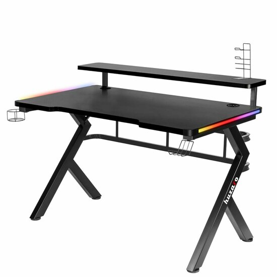 Bureau Gaming Huzaro HZ-Hero 5.0 RGB Zwart Staal Koolstofvezel 116 x 69,5 x 59 cm 8