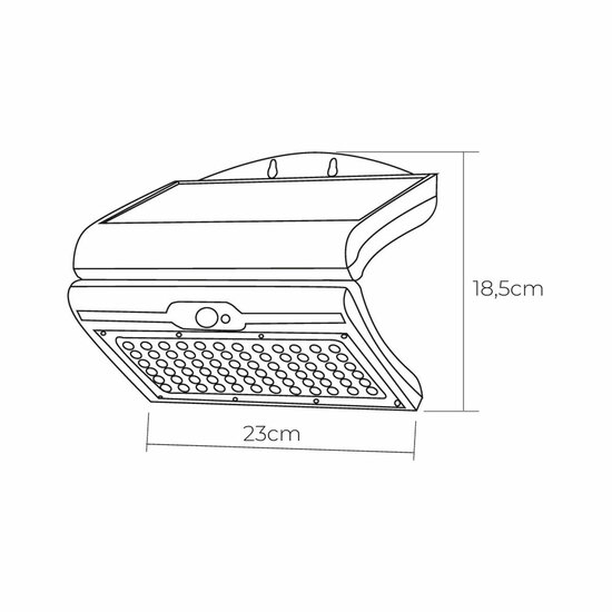 Wandlamp EDM Bewegingssensor Zon 6 W Zwart (6500 K) 8