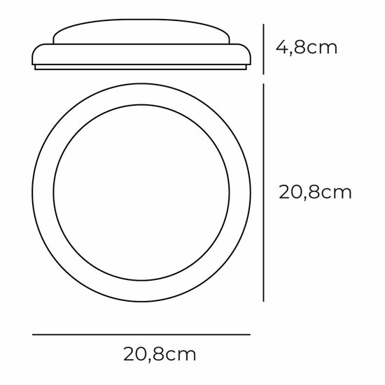 Wandlamp EDM 32447 Wit Plastic F 18 W 120 W 1820 Lm Bewegingssensor Lichtsensor Cirkelvormig (6400 K) 4