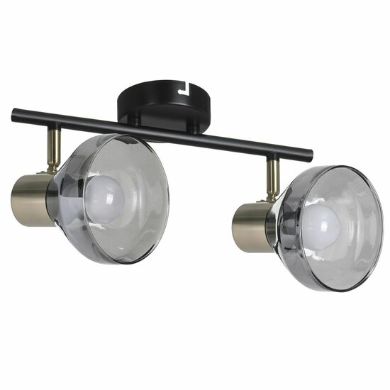 Plafondlamp Activejet AJE-LISA 2P Zwart Gouden Metaal 40 W 2