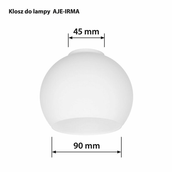 Lampenkap Activejet Irma Wit Glas 13 x 10 x 9,5 cm 5