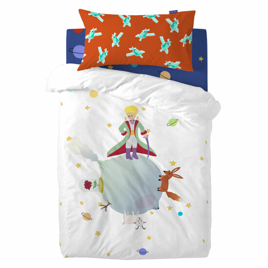 Dekbedovertrek set HappyFriday Le Petit Prince Multicolour Wieg voor baby&amp;apos;s 2 Onderdelen 1