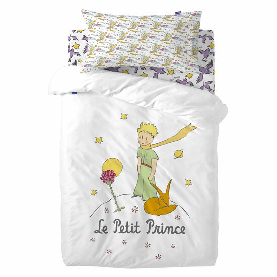 Dekbedovertrek set HappyFriday Le Petit Prince Ses Amis Multicolour Wieg voor baby&amp;apos;s 2 Onderdelen 1