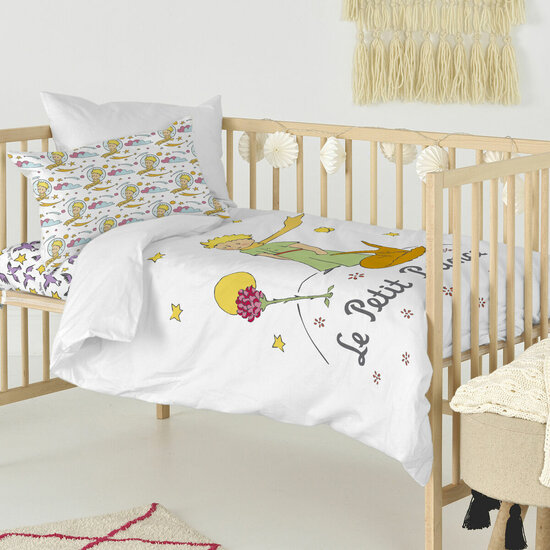 Dekbedovertrek set HappyFriday Le Petit Prince Ses Amis Multicolour Wieg voor baby&amp;apos;s 2 Onderdelen 4