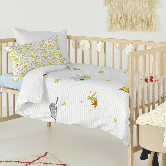 Dekbedovertrek set HappyFriday Le Petit Prince Son Monde Multicolour Wieg voor baby&amp;apos;s 2 Onderdelen 4