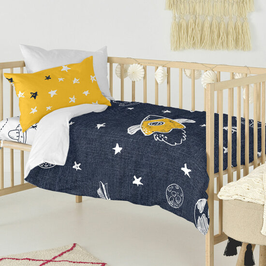 Dekbedovertrek set HappyFriday Mr Fox Starspace  Multicolour Wieg voor baby&amp;apos;s 2 Onderdelen 3