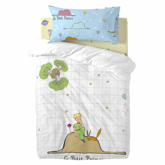 Dekbedovertrek set HappyFriday Le Petit Prince Imagination Multicolour Wieg voor baby&amp;apos;s 2 Onderdelen 1