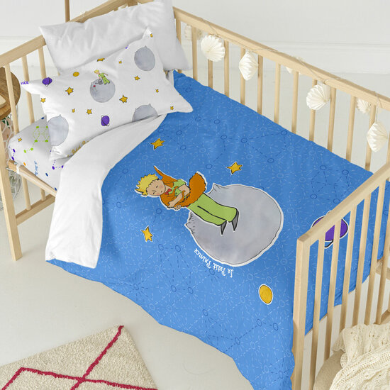 Dekbedovertrek set HappyFriday Le Petit Prince Accolade Multicolour Wieg voor baby&amp;apos;s 2 Onderdelen 2