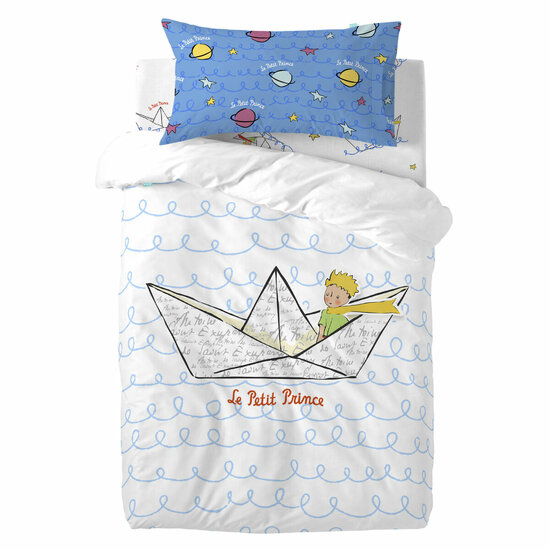 Dekbedovertrek set HappyFriday Le Petit Prince Navire Multicolour Wieg voor baby&amp;apos;s 2 Onderdelen 1