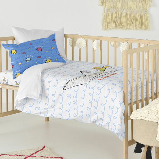 Dekbedovertrek set HappyFriday Le Petit Prince Navire Multicolour Wieg voor baby&amp;apos;s 2 Onderdelen 3