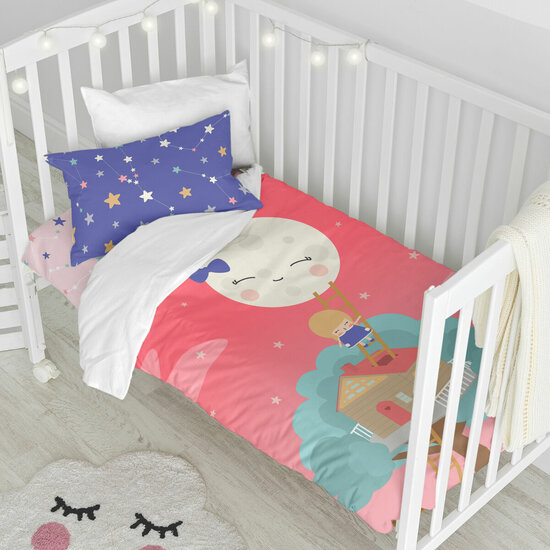 Dekbedovertrek set HappyFriday Happynois Moon Dream Multicolour Wieg voor baby&amp;apos;s 2 Onderdelen 2