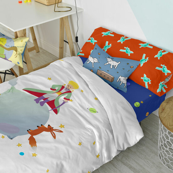 Dekbedovertrek set HappyFriday Le Petit Prince Multicolour Bed van 80/90 2 Onderdelen 4