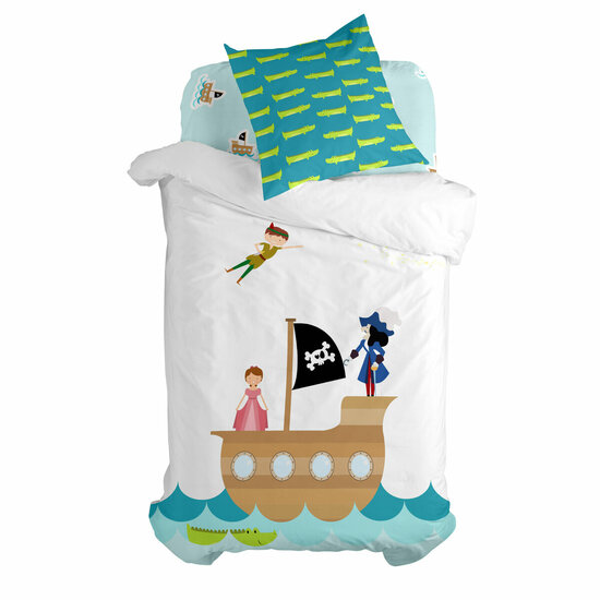 Dekbedovertrek set HappyFriday Mr Fox Flying boy Multicolour Bed van 80 2 Onderdelen 1