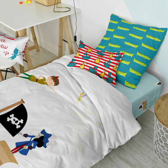 Dekbedovertrek set HappyFriday Mr Fox Flying boy Multicolour Bed van 80 2 Onderdelen 5