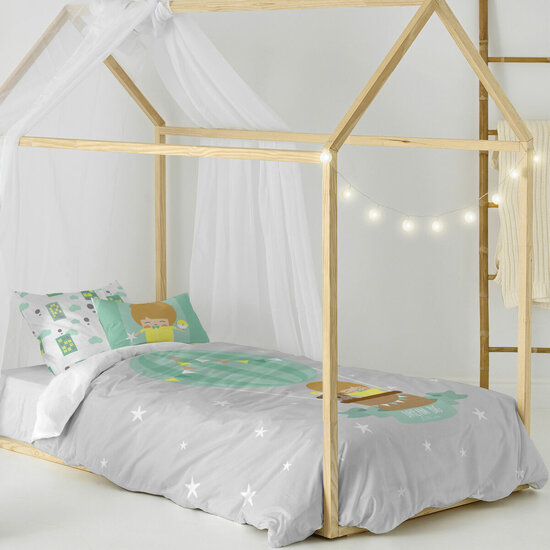 Dekbedovertrek set HappyFriday Happynois Air Balloon Multicolour Bed van 80 2 Onderdelen 4