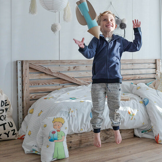 Dekbedovertrek set HappyFriday Le Petit Prince Multicolour Bed van 80/90 2 Onderdelen 2