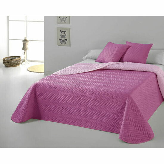 Sprei Hosteline VEGAS Mauve Bed van 135 (3 Onderdelen) 1